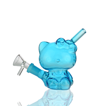 5" Cat Water Pipe with 14mm Male Bowl