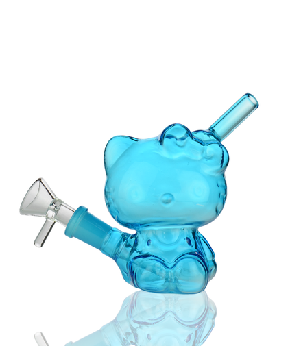 5" Cat Water Pipe with 14mm Male Bowl