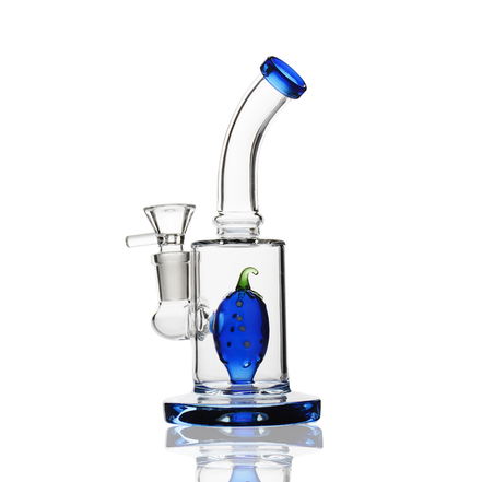 6" Water Pipe with Strawberry Shower and 14mm Male Bowl