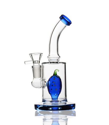 6" Water Pipe with Strawberry Shower and 14mm Male Bowl