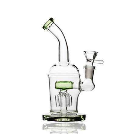 7" Water Pipe with Dome Shower and 14mm Male Bowl