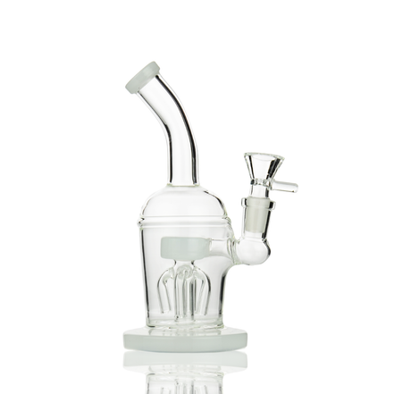 7" Water Pipe with Dome Shower and 14mm Male Bowl