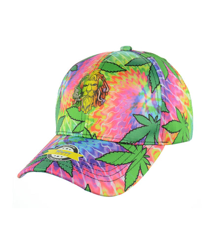 Lion Smoking Design Baseball Snapback Hat