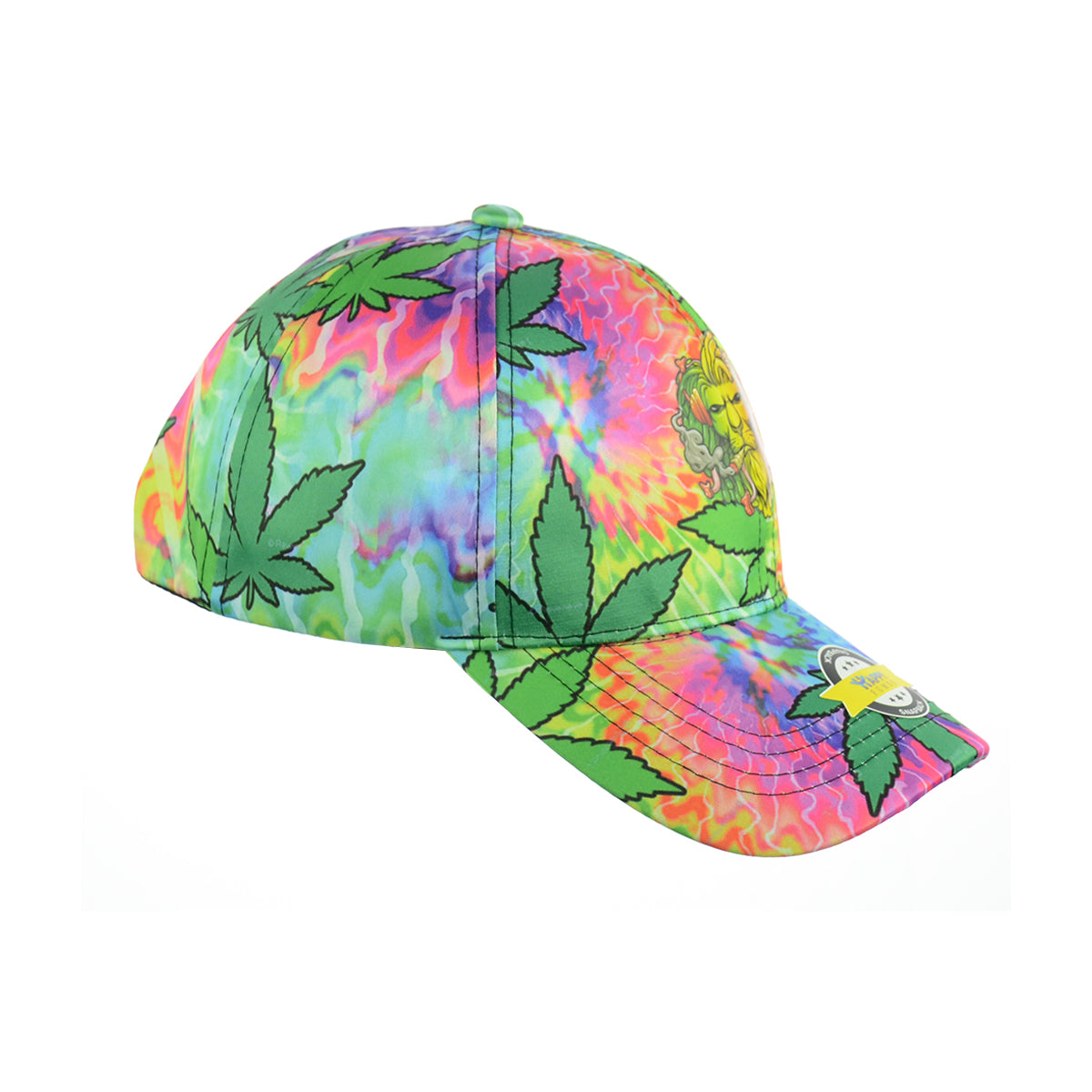 Lion Smoking Design Baseball Snapback Hat