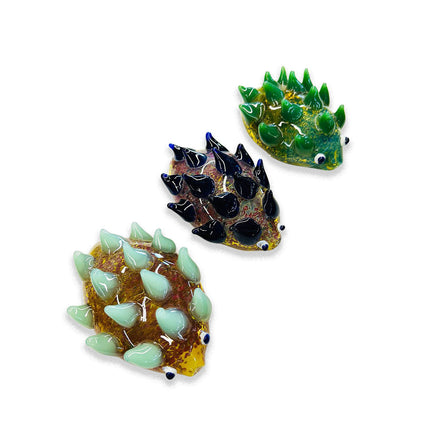 4.5"  Porcupine Glass Hand Pipe Spoon