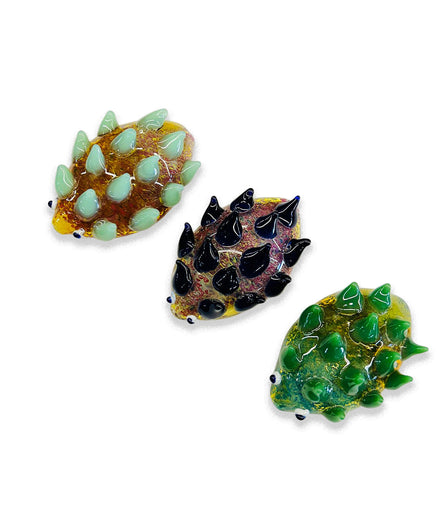 4.5"  Porcupine Glass Hand Pipe Spoon