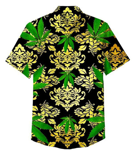 Big Leaf Shirt 100% Polyester, Pack of 5 Sizes Sets, 1-M, 1-L, 1-XL, 1-XXL, 1-XXXL