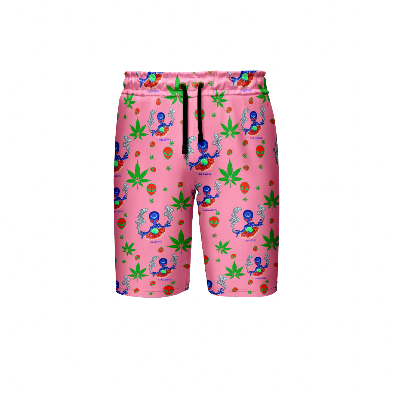 I am Landing Alien Pink Shorts Pack of  5 Units 1-M, 1-L, 1-XL, 1-XXL, 1-XXXL -- 100% Polyester