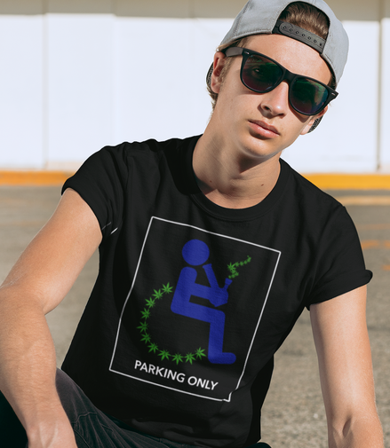 Parking Only T-Shirt Pack of  5 Units 1-M, 1-L, 1-XL, 1-XXL, 1-XXXL -- 60% Cotton 40% Polyeste