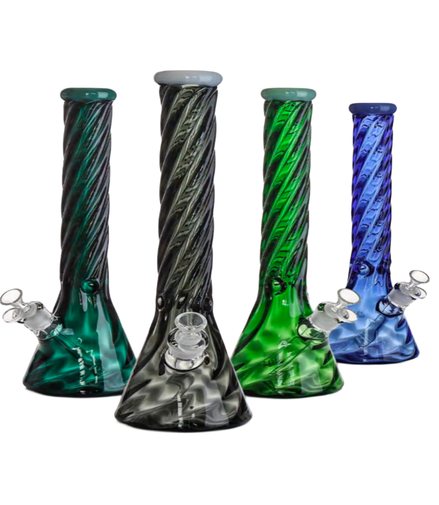 12" Twister Beaker 7mm Glass