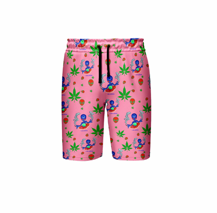 I am Landing Alien Pink Shorts Pack of  5 Units 1-M, 1-L, 1-XL, 1-XXL, 1-XXXL -- 100% Polyester