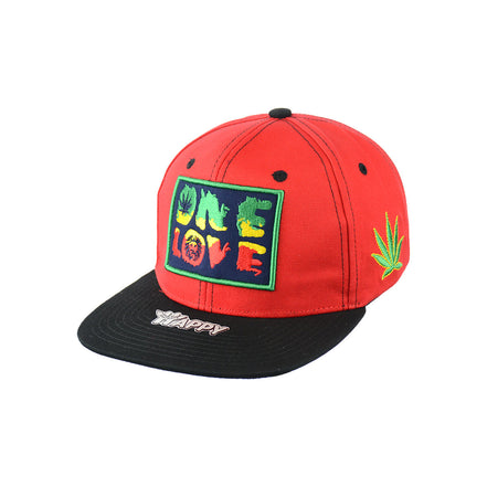 One Love Hat Embroidered Snapback