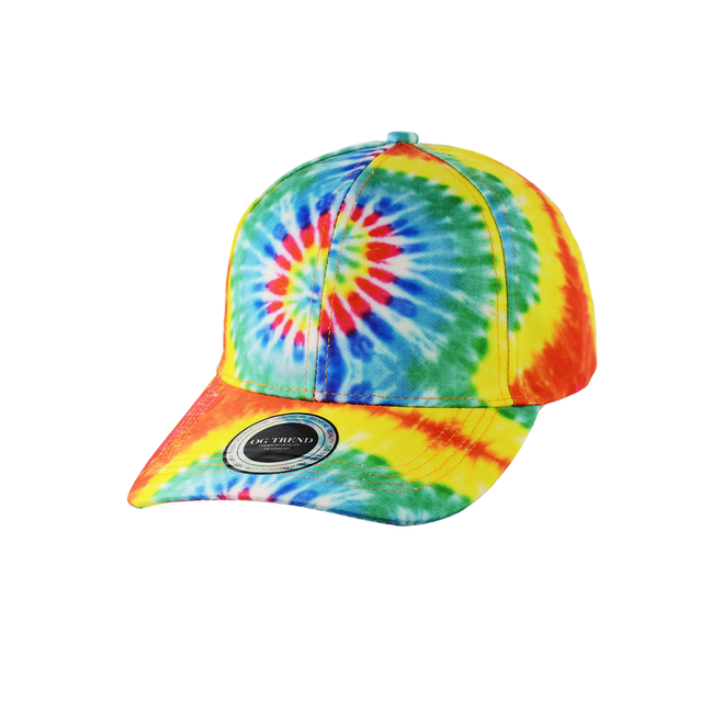 Tie Dye Print Baseball Hat Snapback