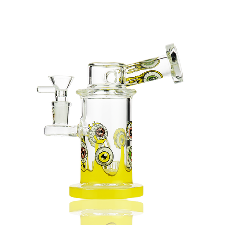 6.5" Side Car Water Pipe Eye Design with 14mm Male Bowl
