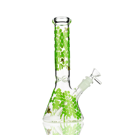 10" Honey Bee Beaker Slime Decal with 14mm Bowl