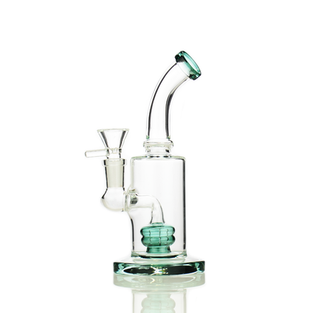 6" Water Pipe Bong with Round Shower with 14mm Male Bowl