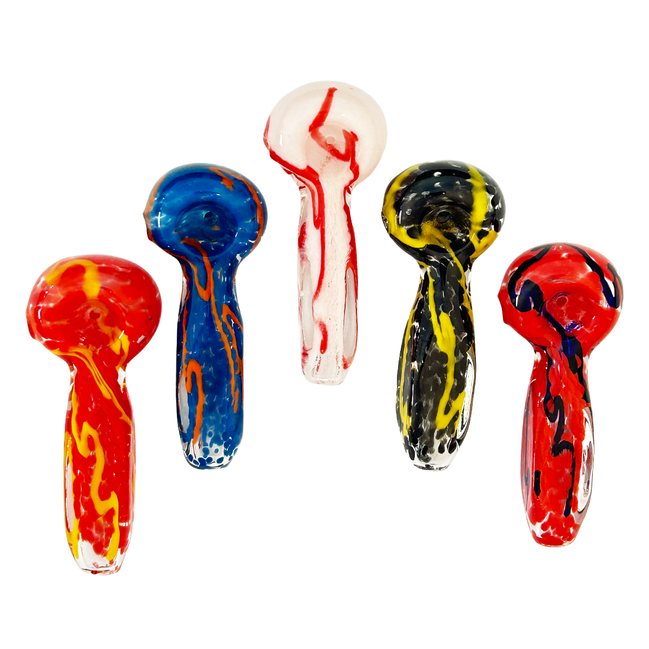 3.5" Square Pressed Handle Hand Pipe Spoon