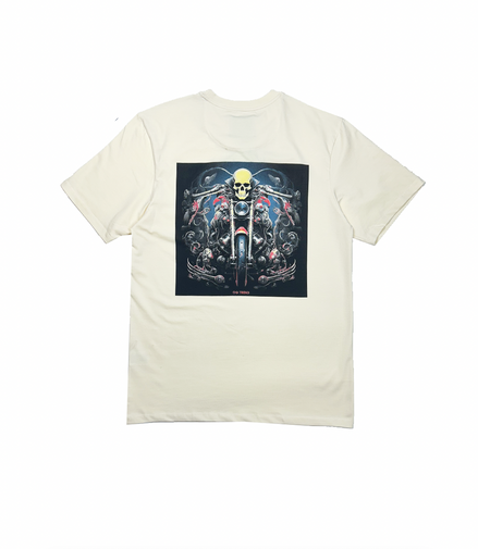 OFF-WHITE "RIDER'S" Half Sleeve T-shirt Printed - 93% Cotton 7% Elastic