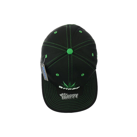 Drippy Leaf Embroidered Snapback Hat 100% Cotton