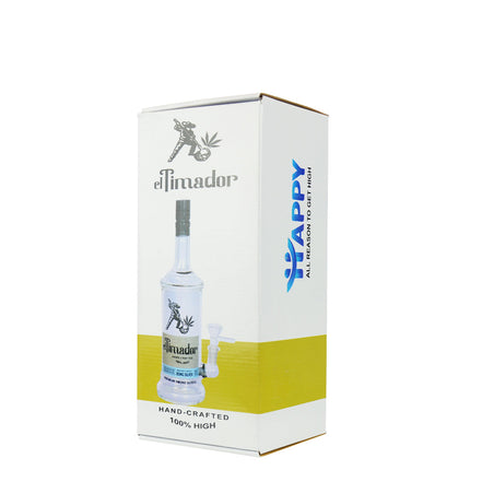 11" El Timador Tequila Bottle 100% High with 14mm Male Bowl and 14mm Male Banger