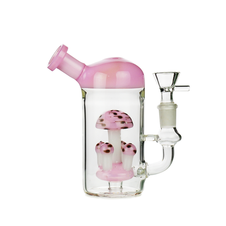 5" Mushroom Water Pipe with 14mm Male Bowl