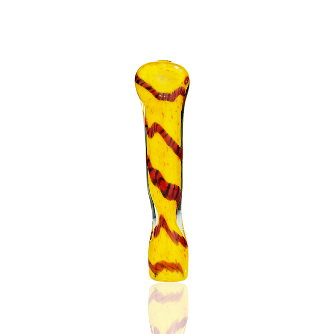 4" Color Frit Glass One Hitter Chillum