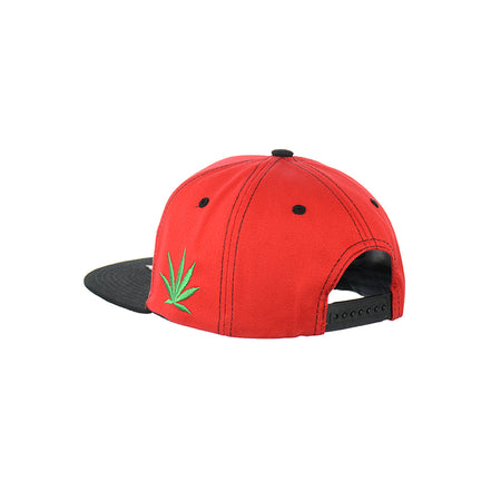 Mushroom Go Green Embroidered Snapback Hat 100% Cotton