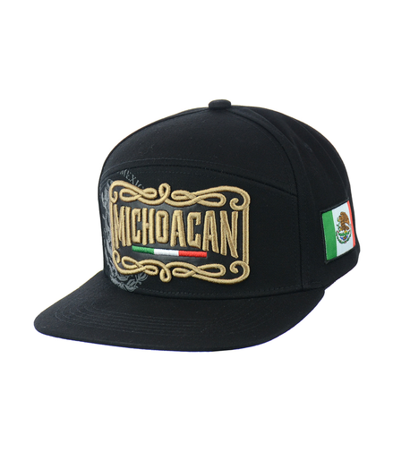 MICHOACAN Embroidered Snapback Hat 100% Cotton