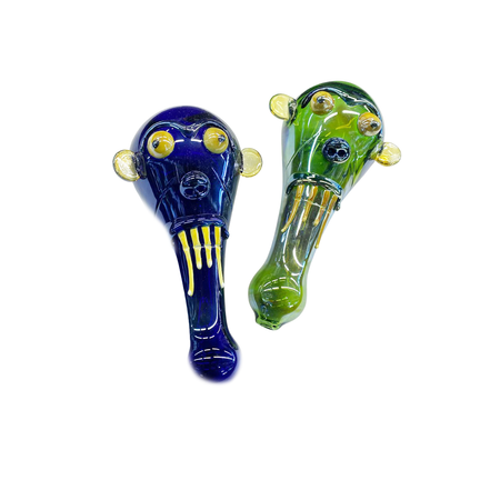 4.5" Devil Hand Pipe with Fume Glass