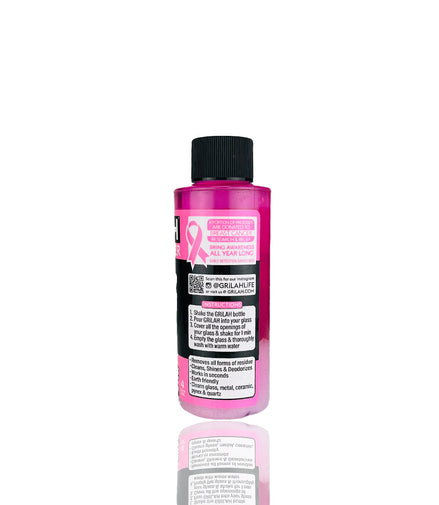 Grilah Pink Edition 4oz Glass Cleaner Extra Shine