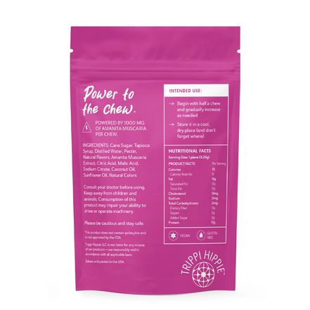 MUSHROOM CHEWS 10 CHEWS PER PACK - Strawberry