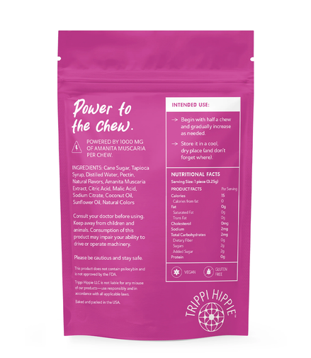 MUSHROOM CHEWS 10 CHEWS PER PACK - Strawberry