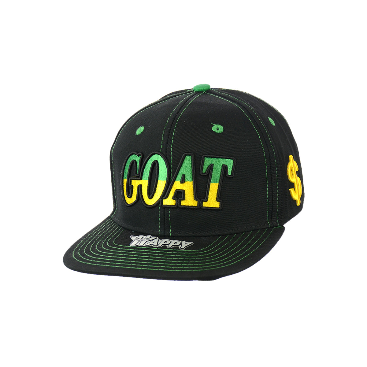 GOAT Embroidered Snapback Hat 100% Cotton