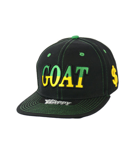 GOAT Embroidered Snapback Hat 100% Cotton