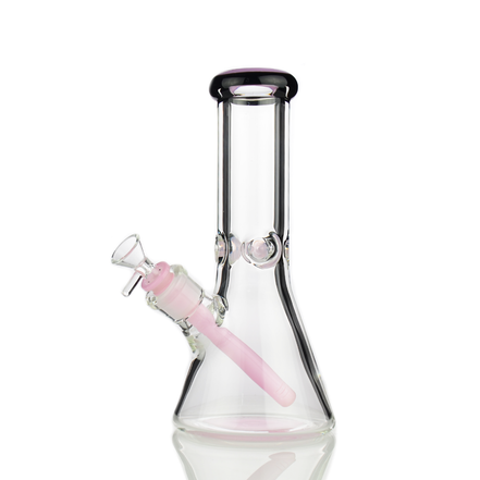 10" 9mm Beaker Slime Color Mouth and Downstem with 14mm Male Bowl