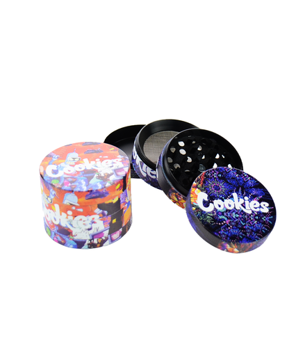 50mm Printed Grinder 4 Parts, 12pcs Display