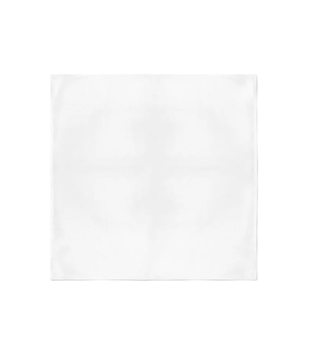 Bandana White Color 100% Cotton (22" x 22")- Pack of 12