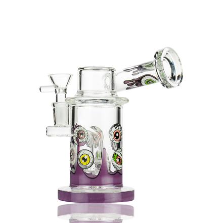 6.5" Side Car Water Pipe Eye Design with 14mm Male Bowl