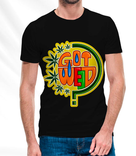 Got Weed T-Shirt Pack of  5 Units 1-M, 1-L, 1-XL, 1-XXL, 1-XXXL -- 60% Cotton 40% Polyester