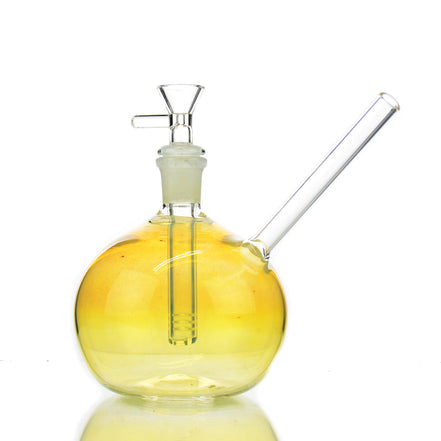 7" American-Made Gold Fume Sphere Water Pipe with 14mm Male Bowl