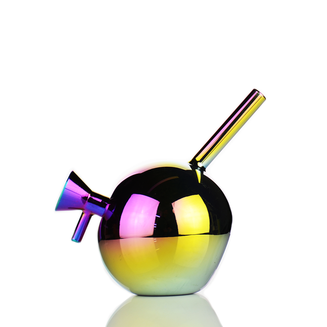 6" Electroplated Spherical Water Pipe Bong with 14mm Male Bowl