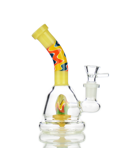 6" Water Pipe Bong with Dome Shower and 14mm Male Bowl
