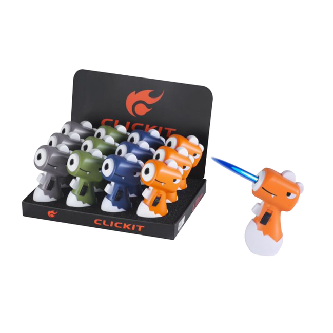 Mini Cartoon Dinosaur Torch - 12Pcs Display