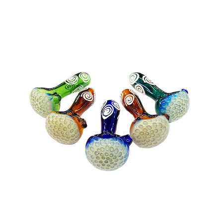 4.5" Honeycomb Design Head Color Tube Glass