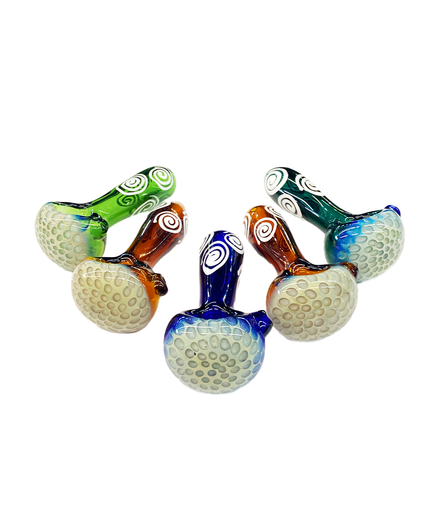 4.5" Honeycomb Design Head Color Tube Glass