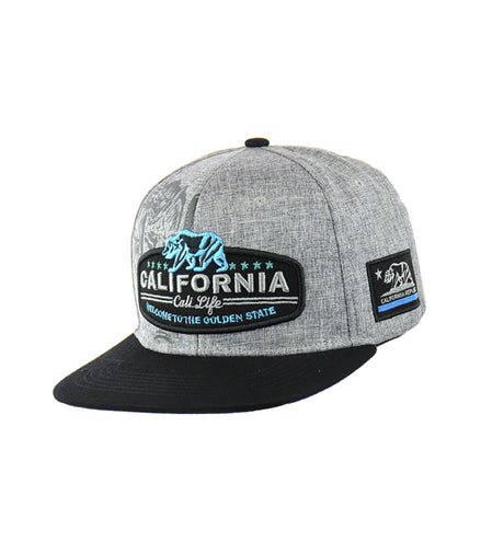 California Hat Embroidered Snapback