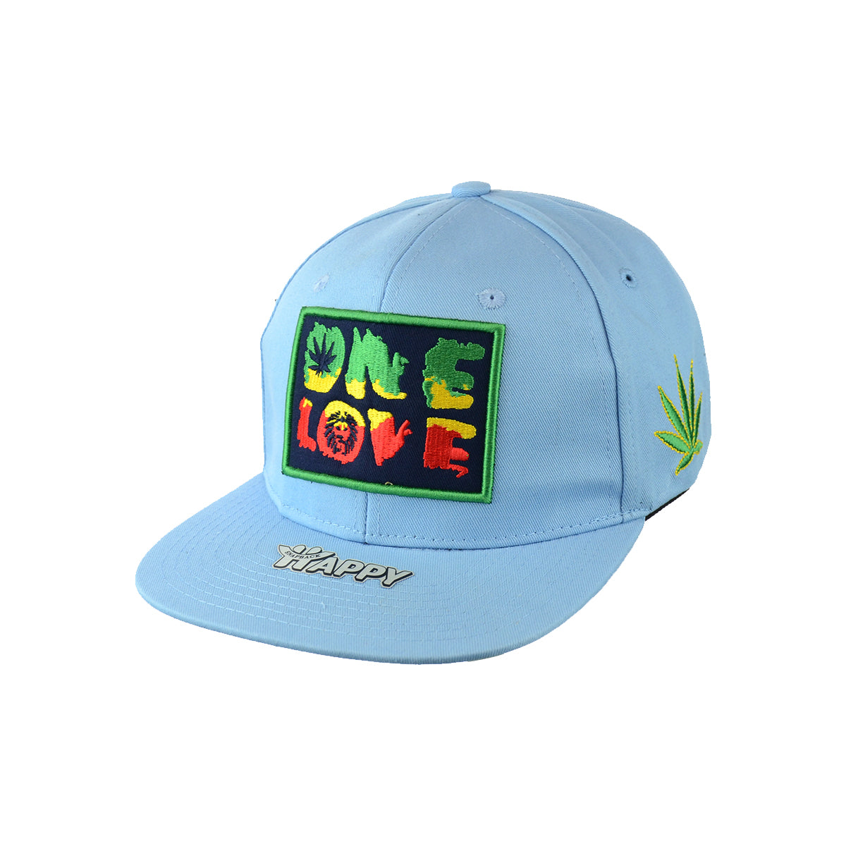 One Love Hat Embroidered Snapback