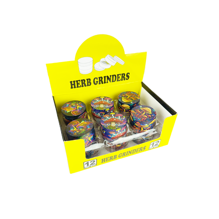 50mm Mushroom Grinder, 4 Parts, 12pcs Display