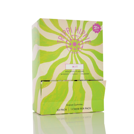 TRIPPI HIPPIE MIT CHEWS - 30 CHEWS PER DISPLAY - 100MG PER CHEW