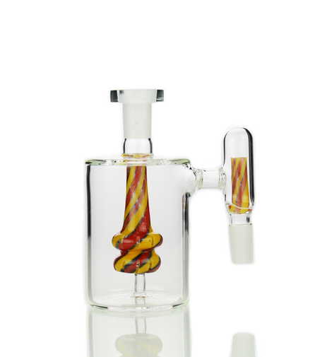 14mm Double Filter Ash Catcher with Reversal Glass